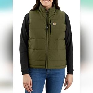 Carhartt Olive Green Puffer Vest
